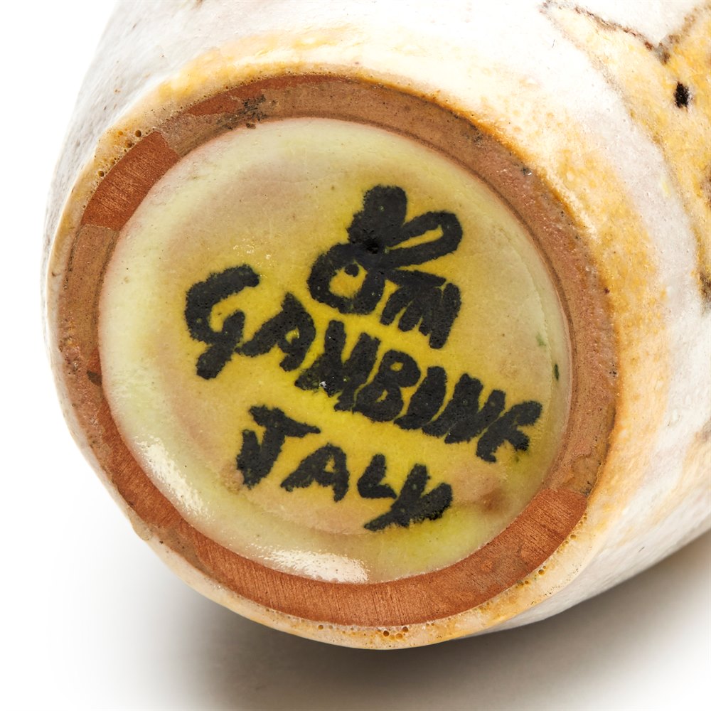 Guido Gambone Pottery Bottle 20th C. Mid 20th Century