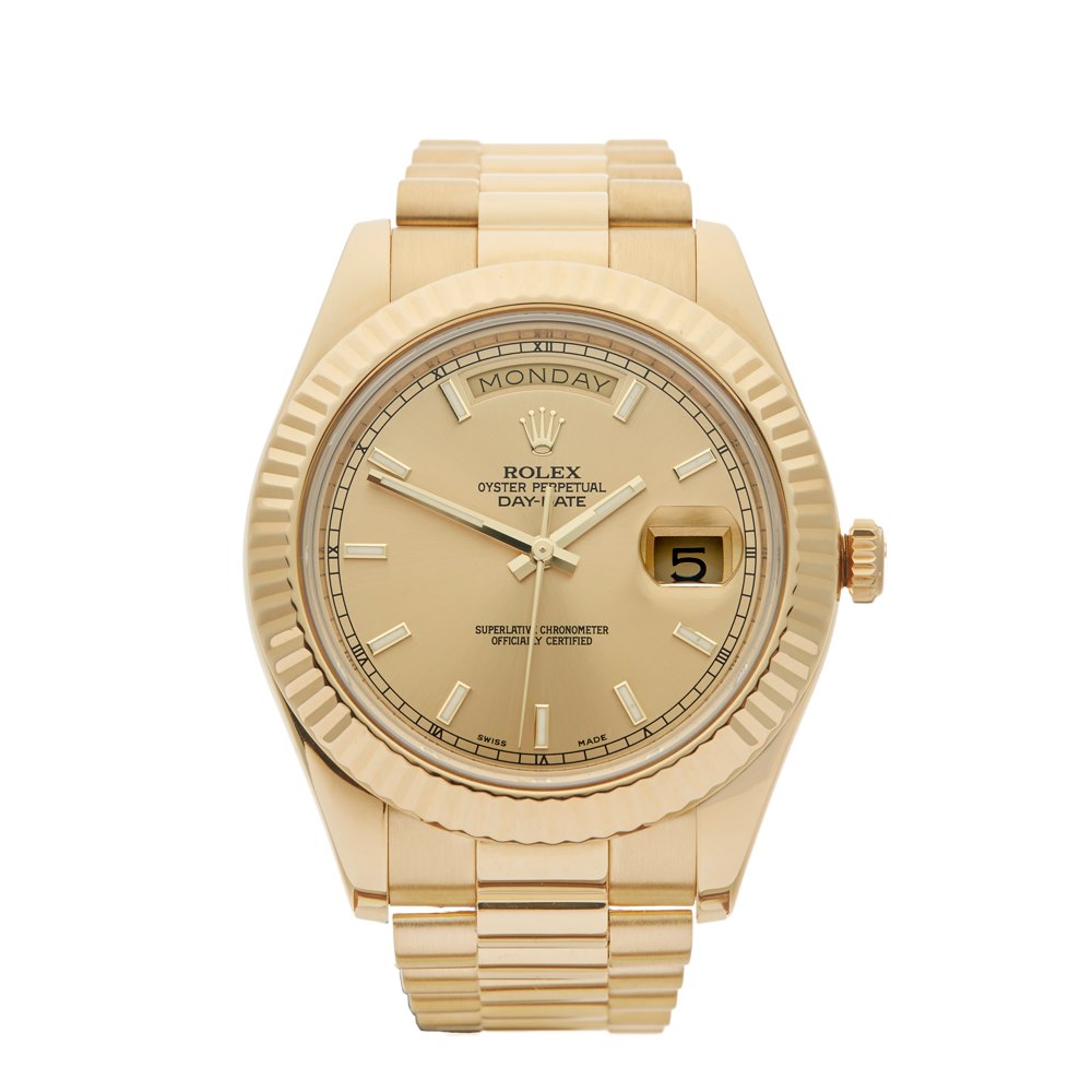 rolex day date ii yellow gold