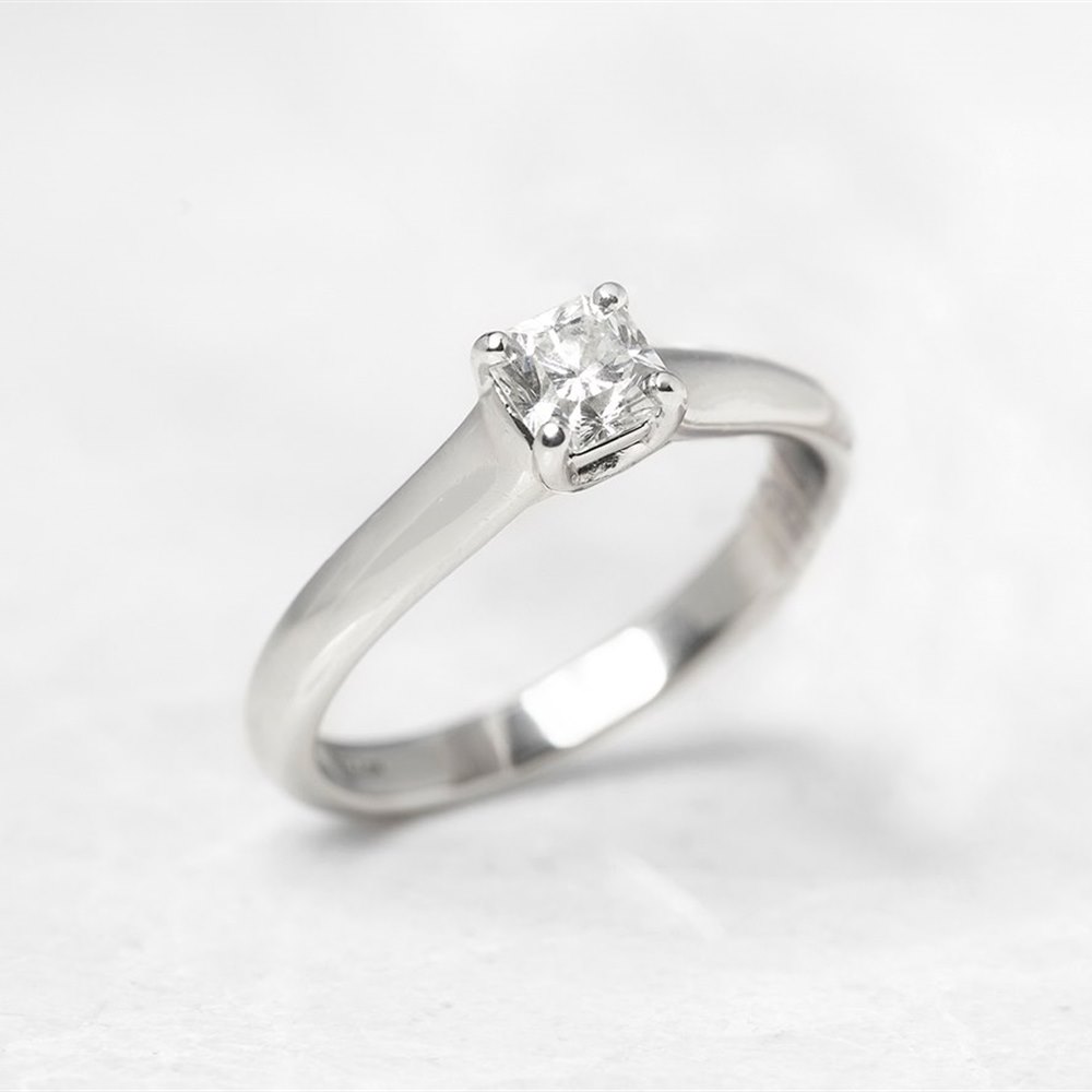 Tiffany & Co. Platinum 0.40ct Diamond Lucida Ring