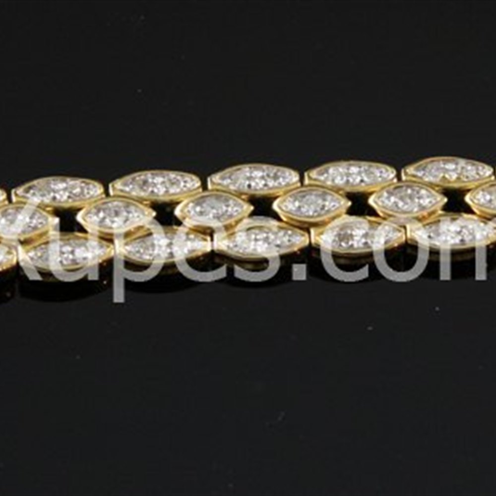 18k Yellow Gold 18K Yellow Gold Diamond Bracelet