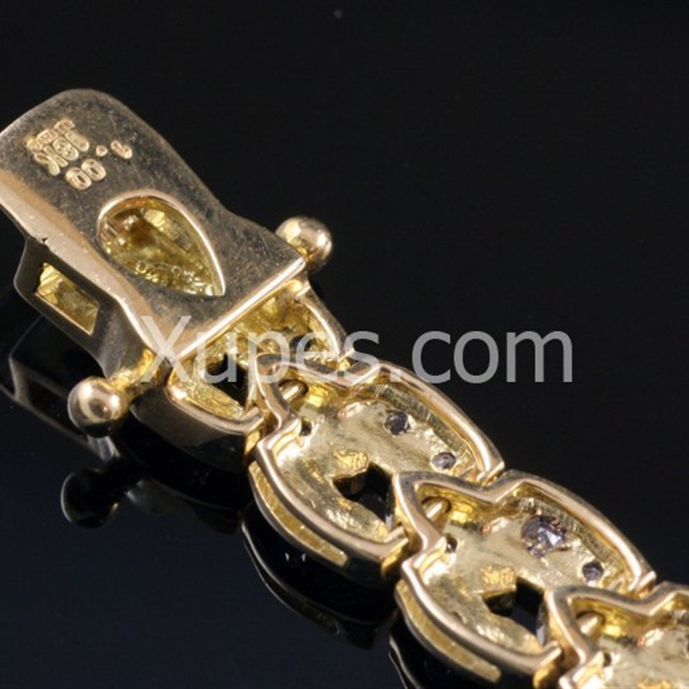 18k Yellow Gold 18K Yellow Gold Diamond Bracelet