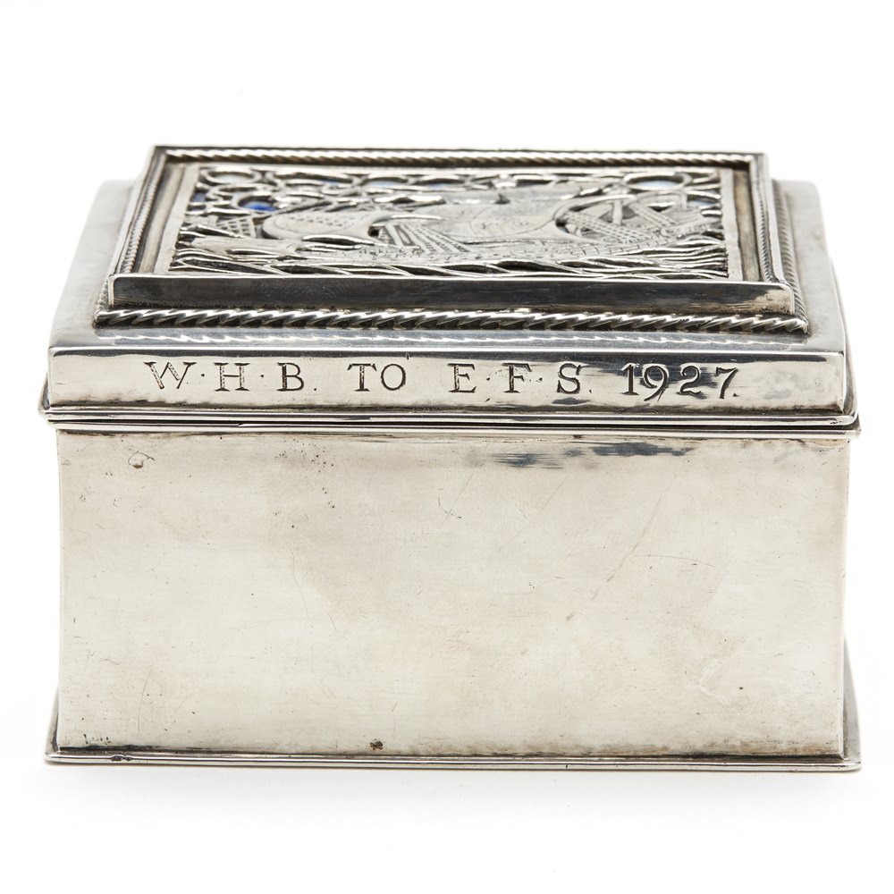 Omar Ramsden Silver Box 1926 Silver assay marks for London 1926