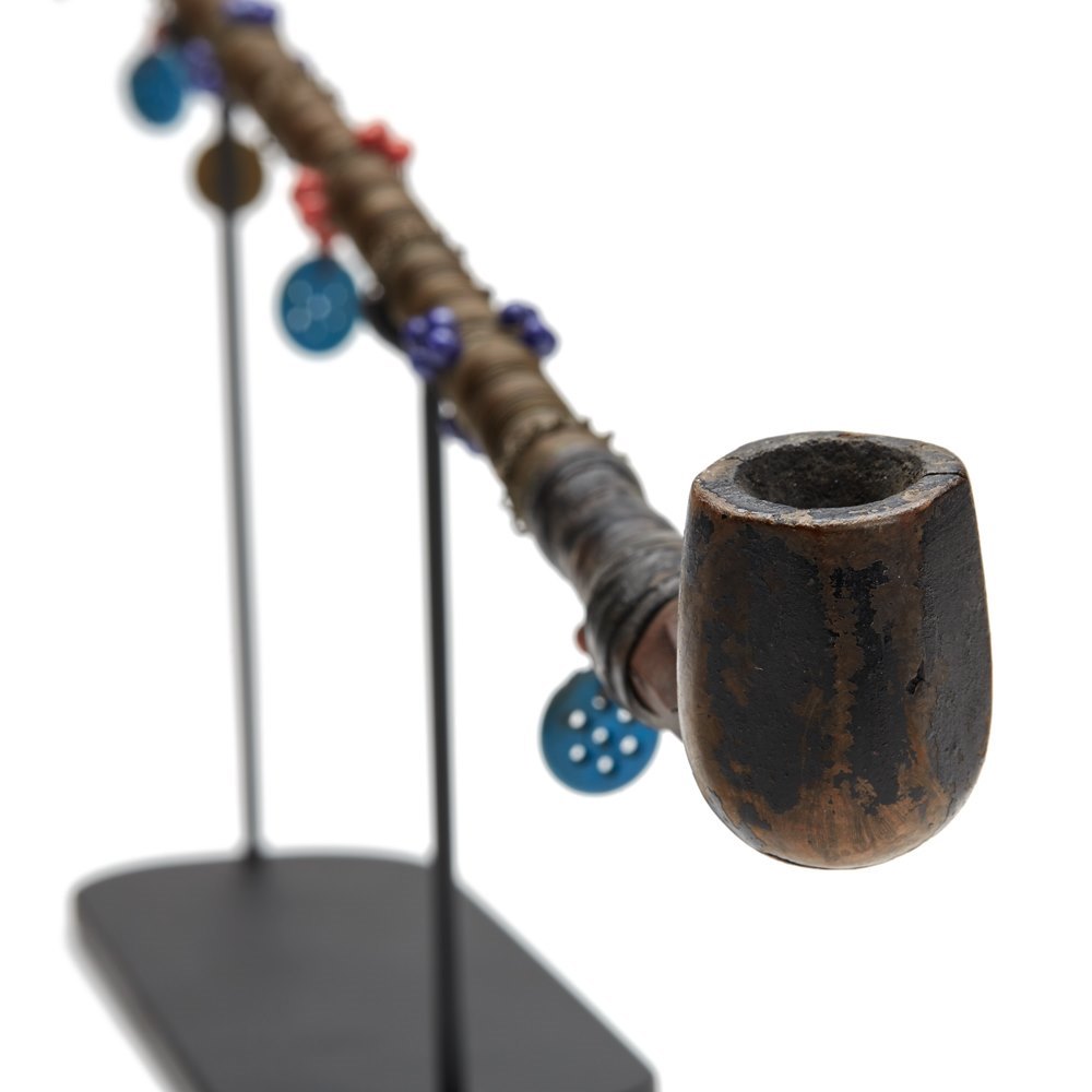 ANTIQUE/VINTAGE SOUTHERN AFRICAN BEADED PIPE EARLY 20TH C. Early 20th Century