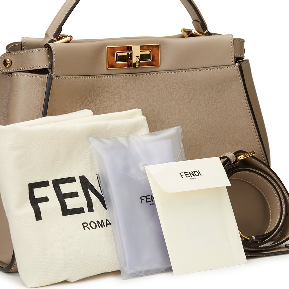 fendi peekaboo mini dove grey