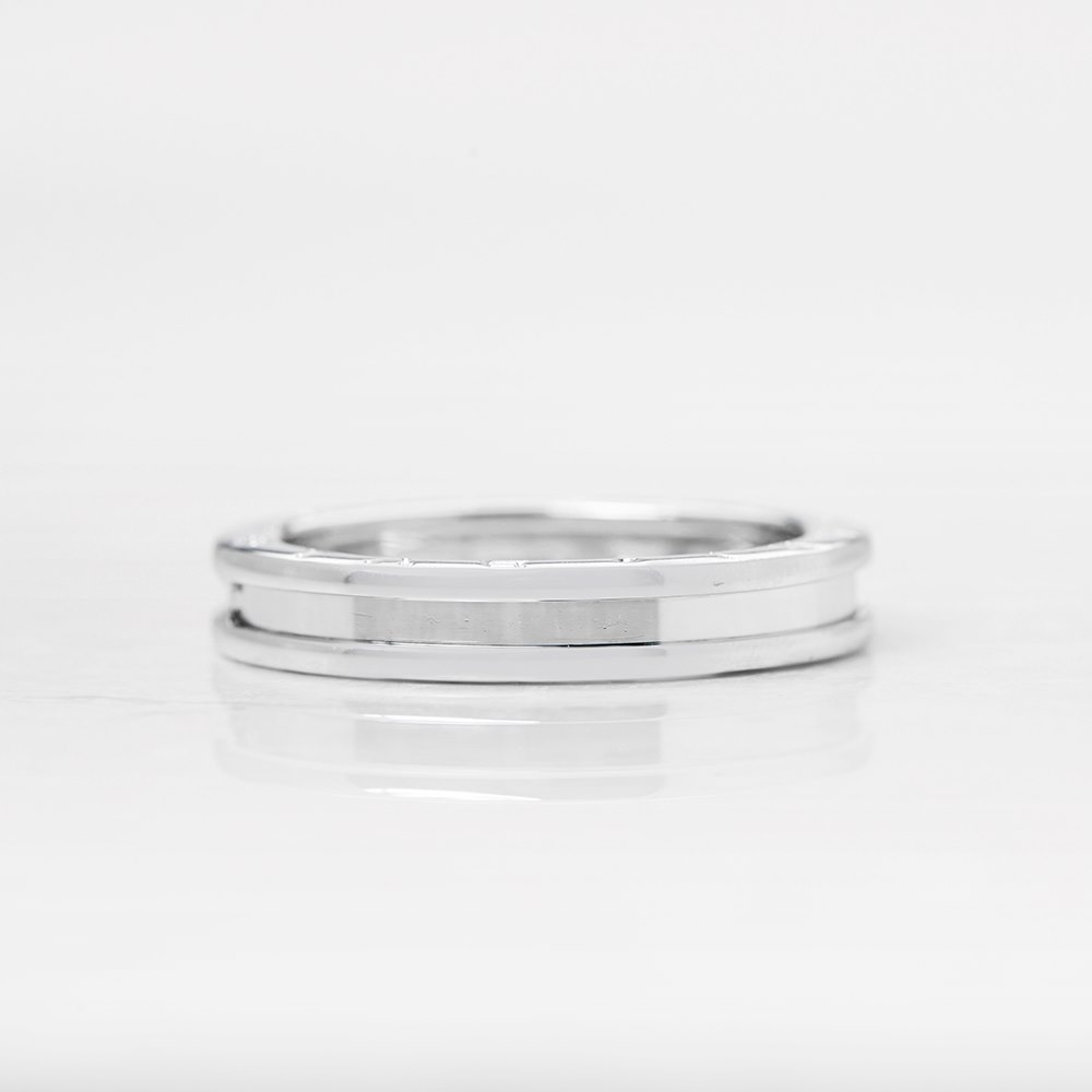 Bulgari 18k White Gold 1 Band B.Zero 1 Ring AN852423