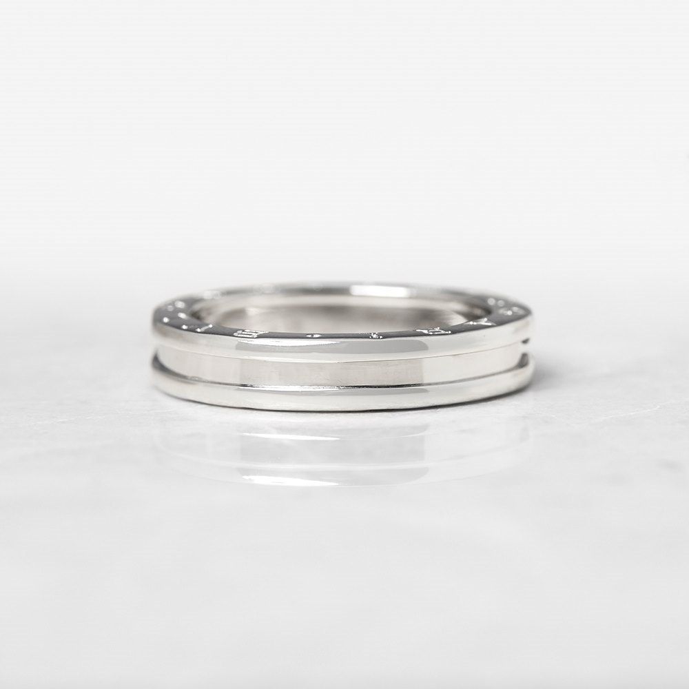 Bulgari 18k White Gold 1 Band B.Zero 1 Ring Size S