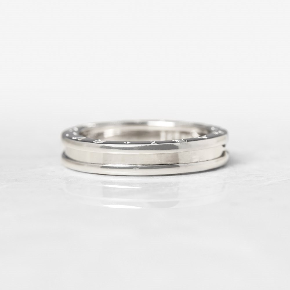 Bulgari 18k White Gold 1 Band B.Zero 1 Ring Size S