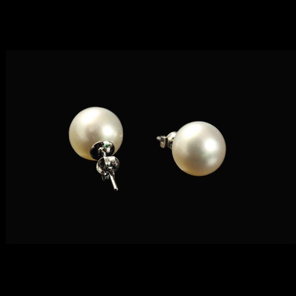 Mappin & Webb 18K White Gold Freshwater Pearl Earrings