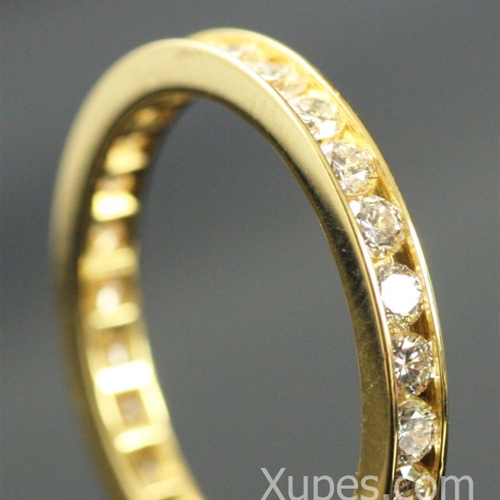Mappin & Webb 18K Yellow Gold Diamond Eternity Ring