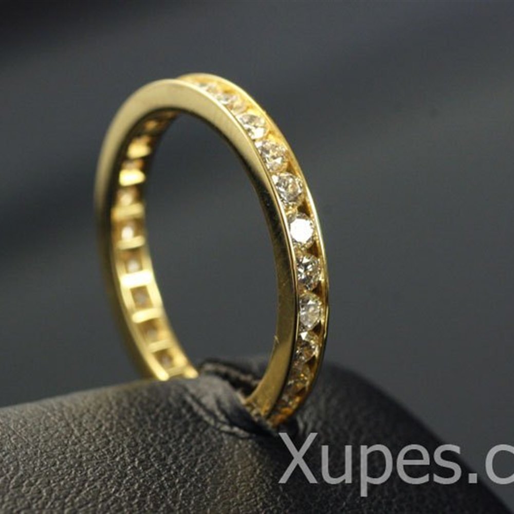 Mappin & Webb 18K Yellow Gold Diamond Eternity Ring