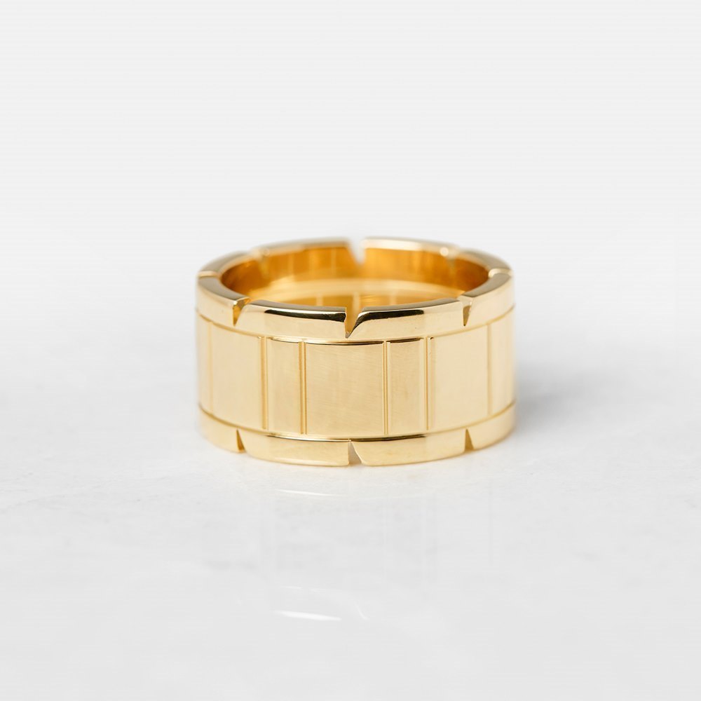 Cartier 18k Yellow Gold Tank Francaise Ring