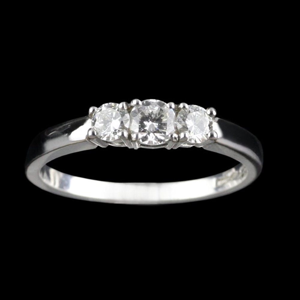 Mappin & Webb Platinum Diamond Trilogy Ring