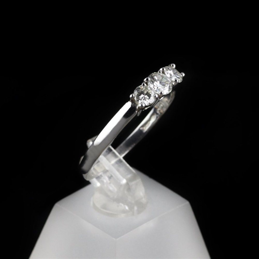 Mappin & Webb Platinum Diamond Trilogy Ring