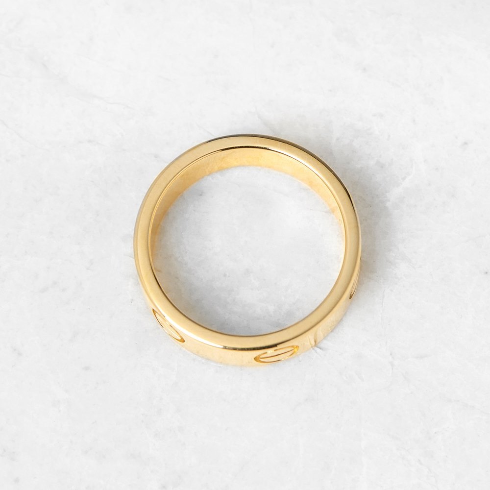 Cartier 18k Yellow Gold Love Ring Size N