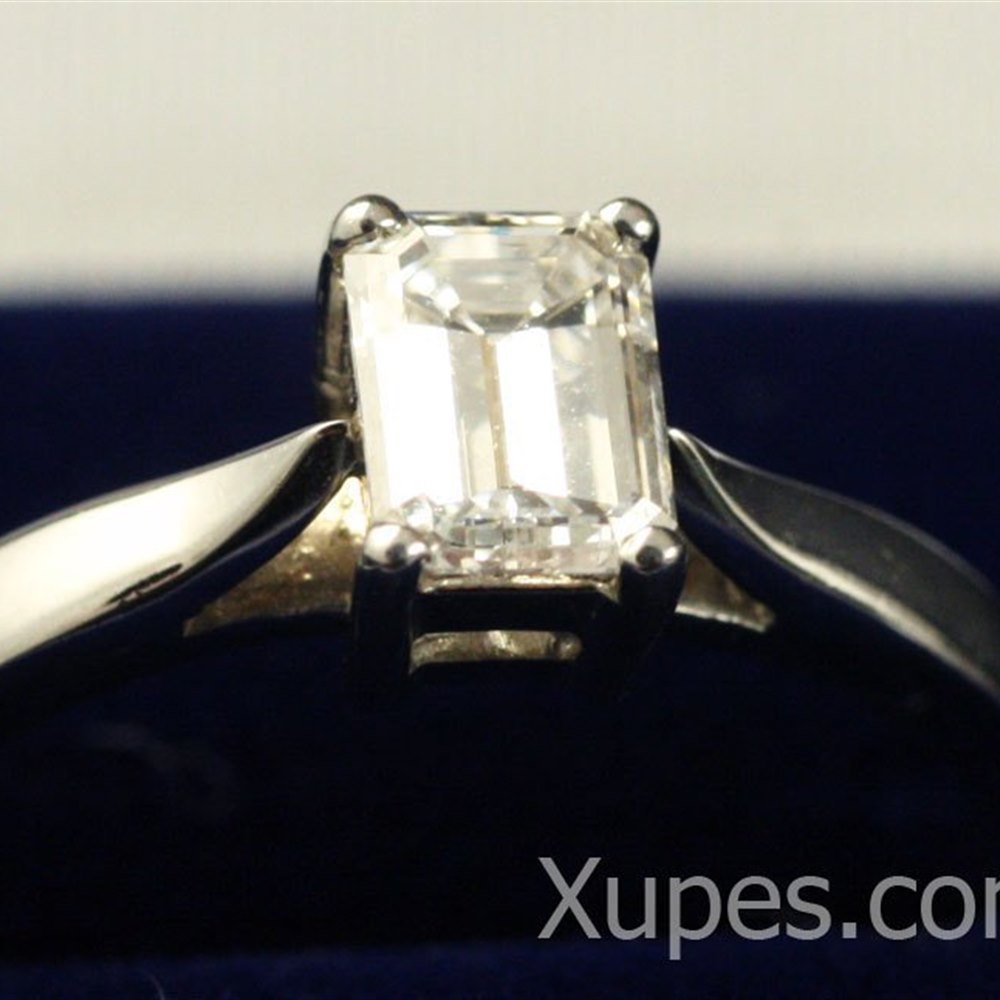 Mappin & Webb Platinum Baguette Diamond Ring
