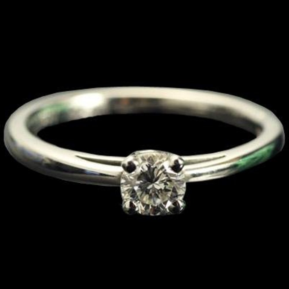 Mappin & Webb Platinum Solitaire Diamond Ring