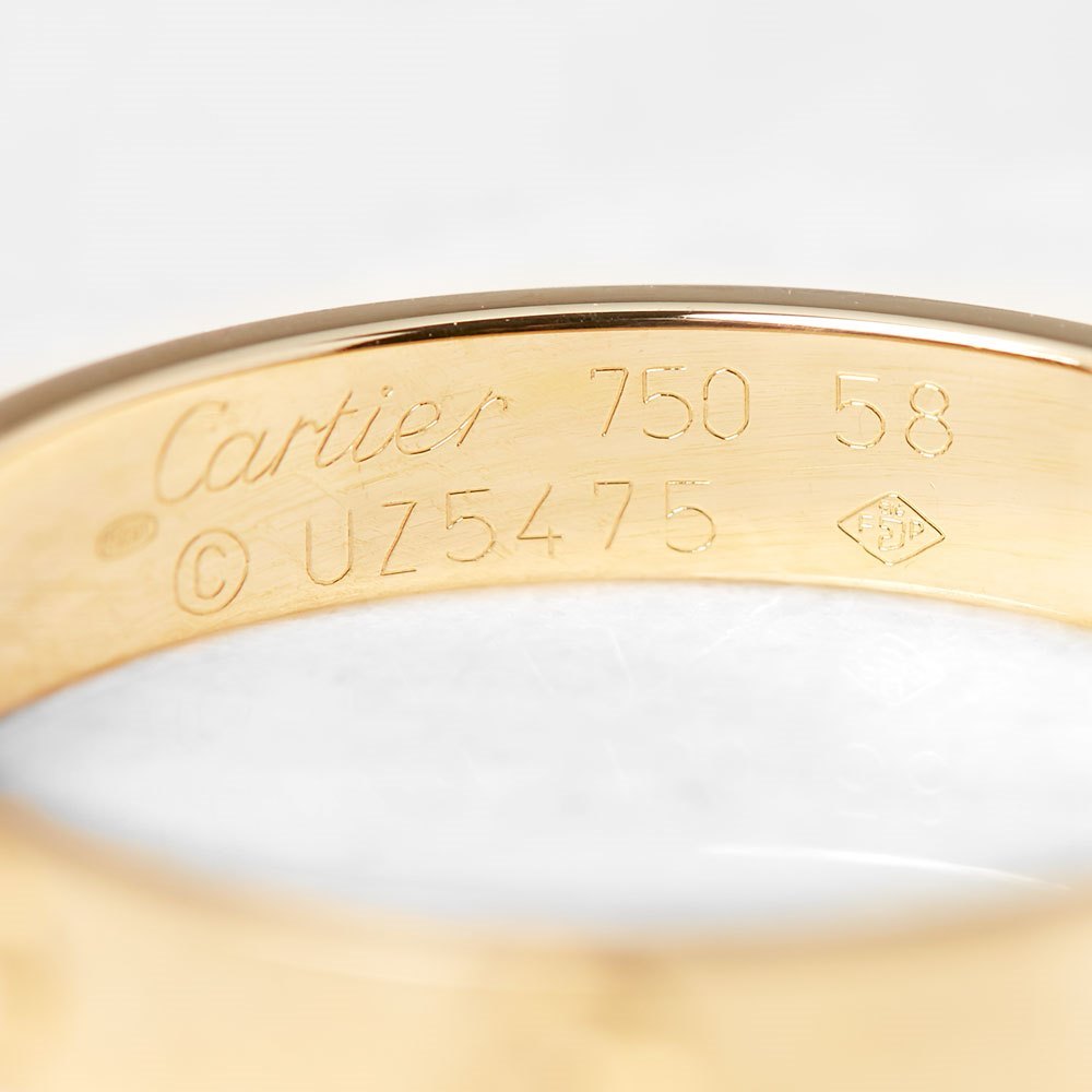 Cartier 18k Yellow Gold Mini Love Ring Size Q
