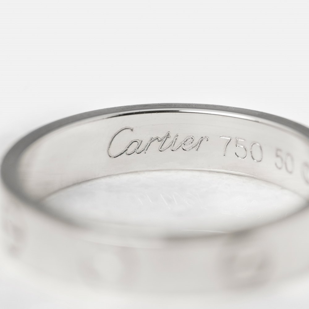 Cartier 18k White Gold Mini Love Ring Size K