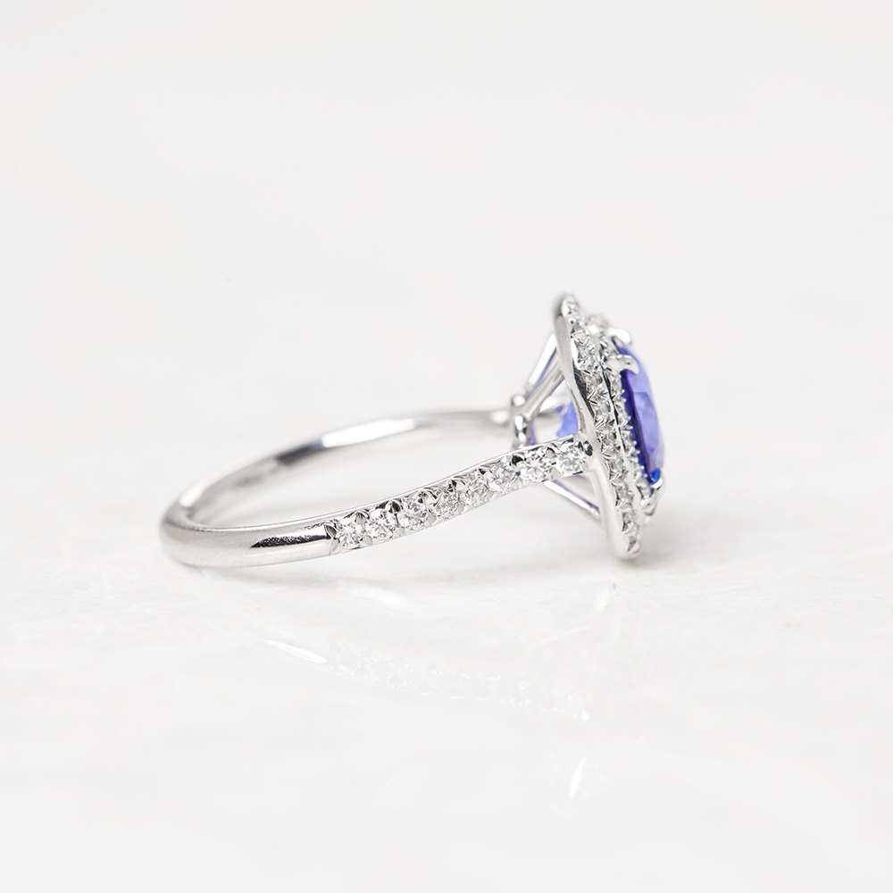 Tiffany & Co. Platinum Tanzanite & Diamond Soleste Ring