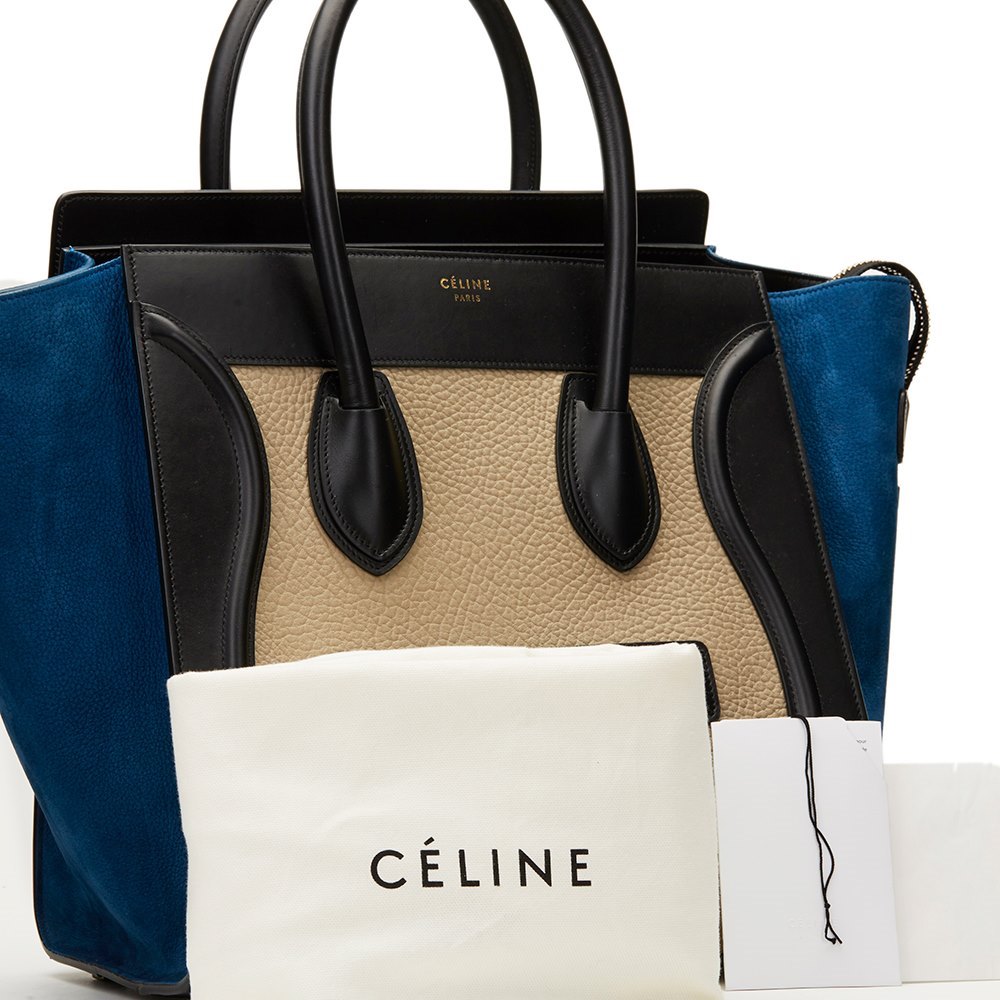 celine bag blue and beige