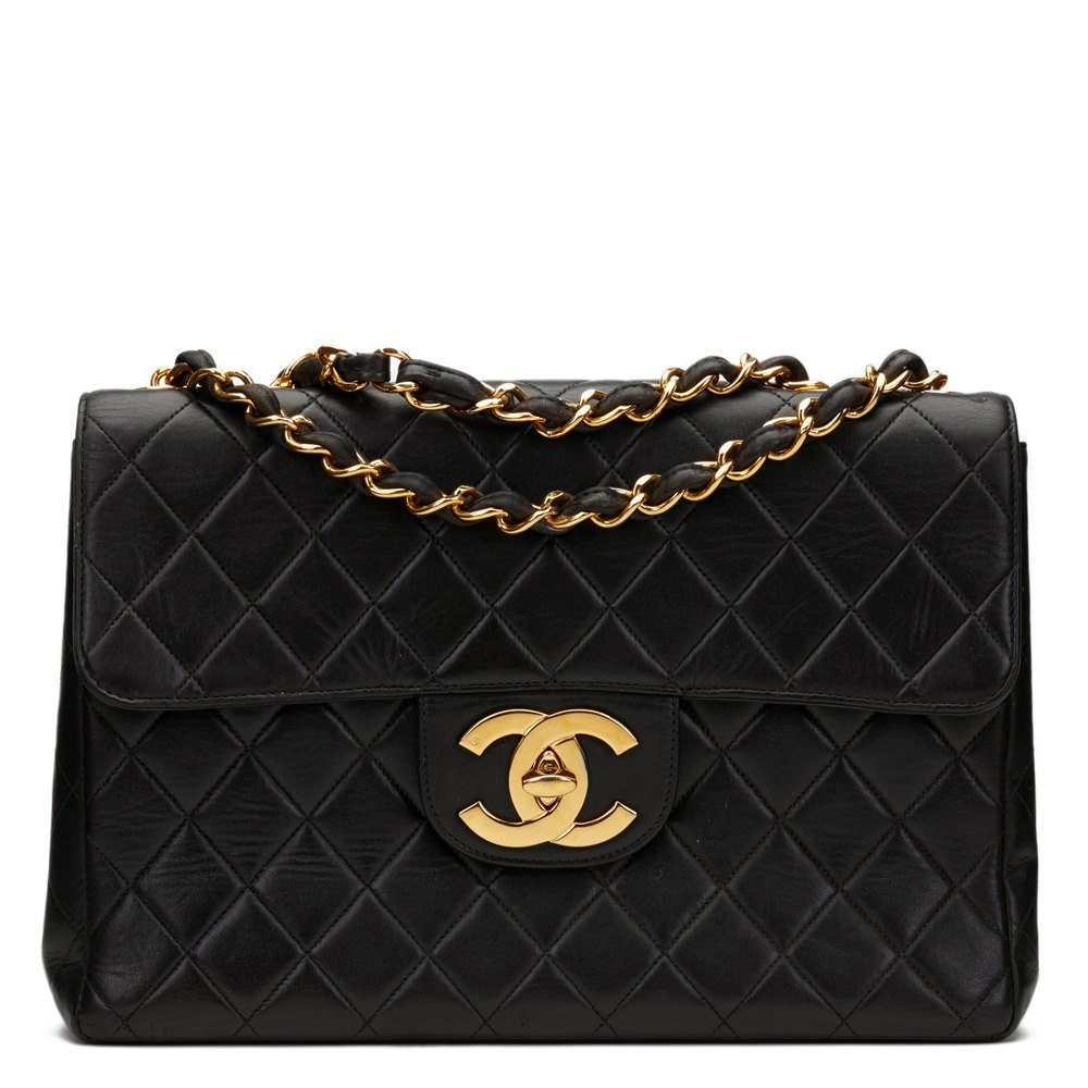Chanel Jumbo XL Flap Bag 1997 HB1074 | Second Hand Handbags | Xupes