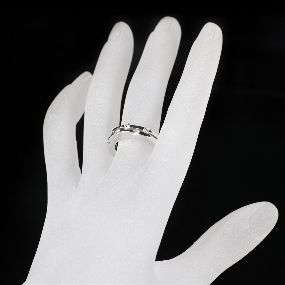 Roberto Coin Classica Parisienne 18K White Gold Diamond Ring
