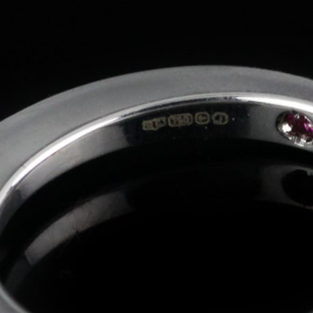 Roberto Coin Classica Parisienne 18K White Gold 3 Stone Diamond Ring