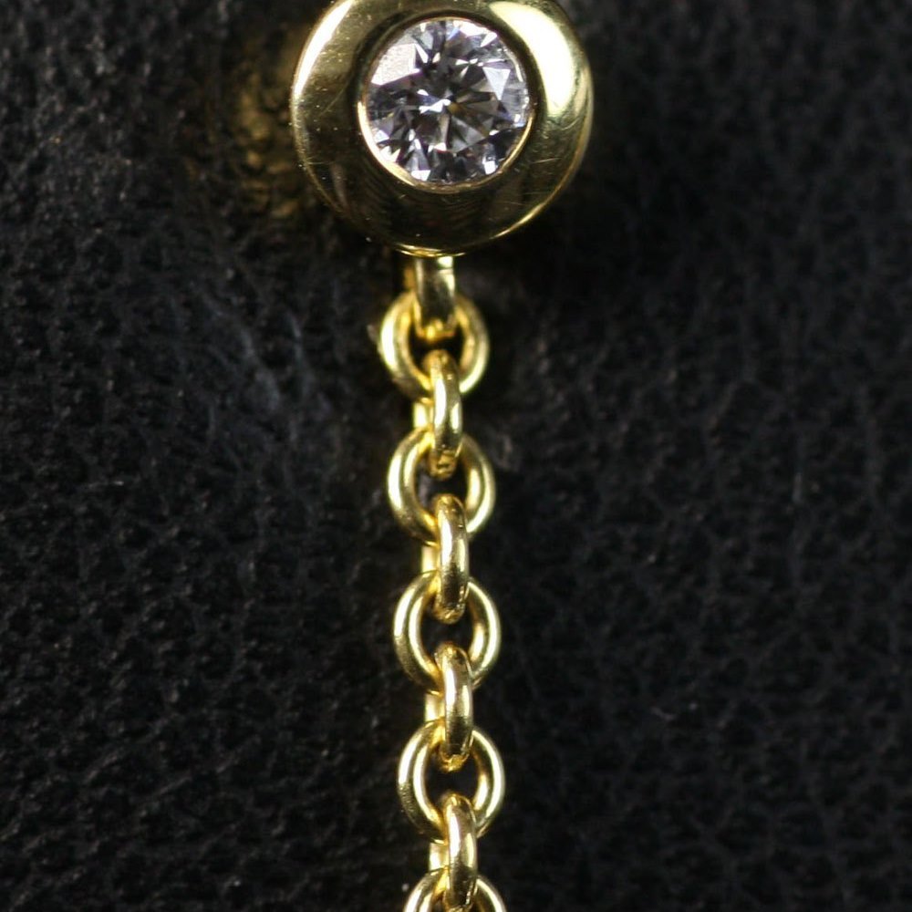 Mikimoto Mikimoto 18K Yellow Gold Pearls In Motion Diamond Earrings