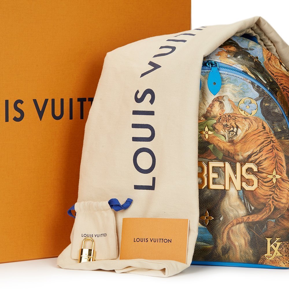 LV 2017 Limited Edition Masters Jeff Koons Rubens Neverfull MM Tote Bag For  Sale at 1stDibs