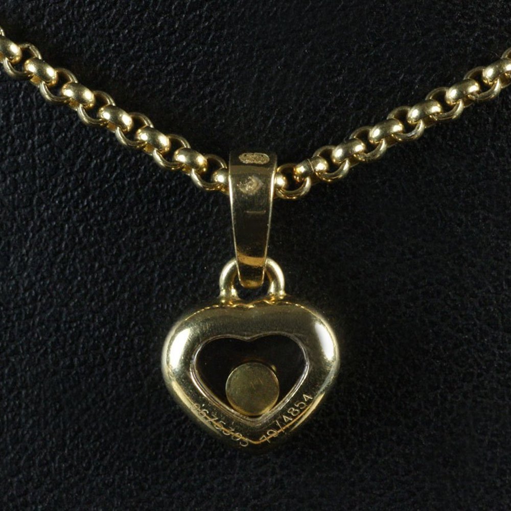 Chopard 18K Gold Happy Diamonds Heart Shaped Necklace