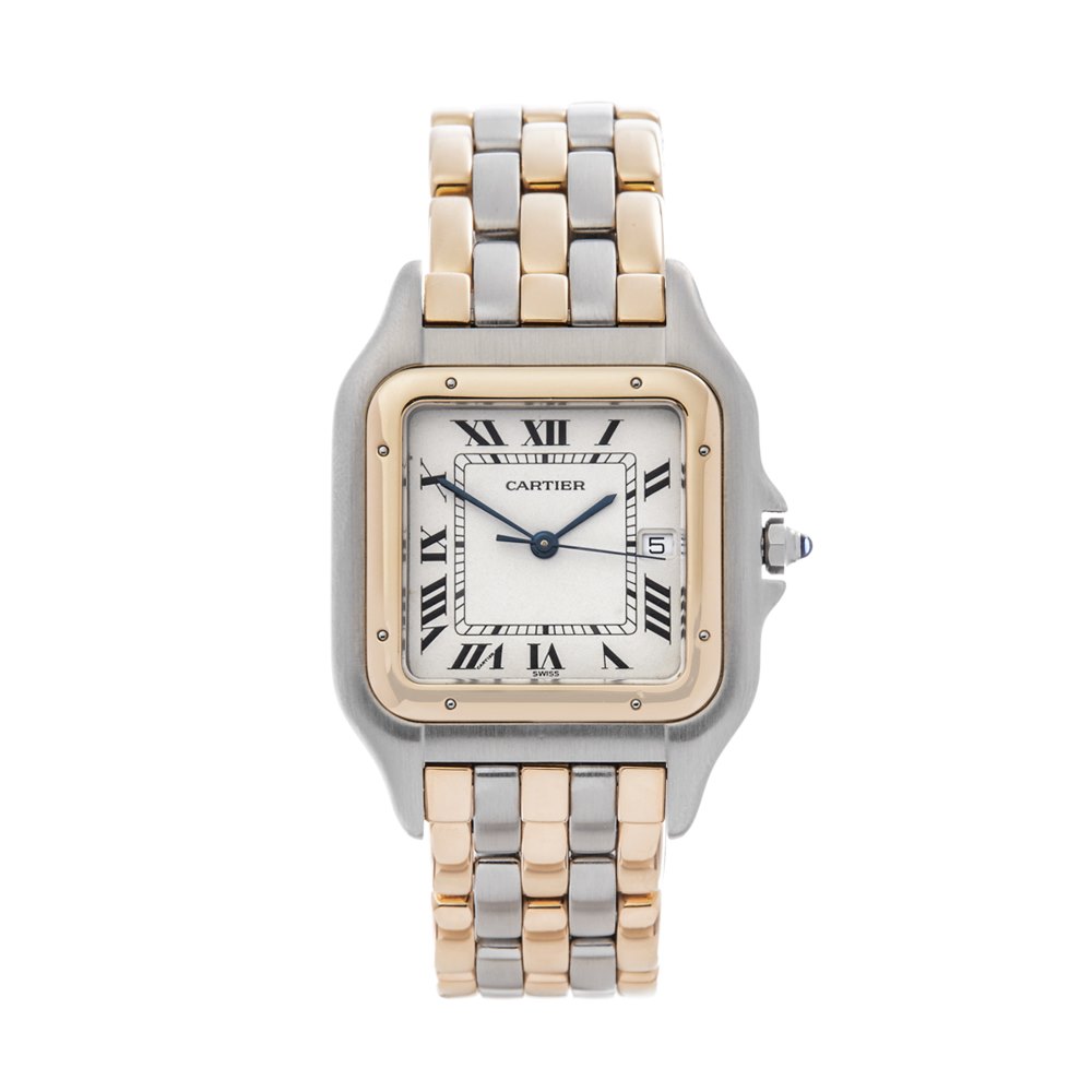 cartier panthere 3 row watch