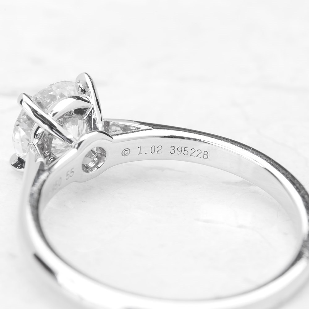 Cartier Platinum 1.02ct Diamond Engagement Ring
