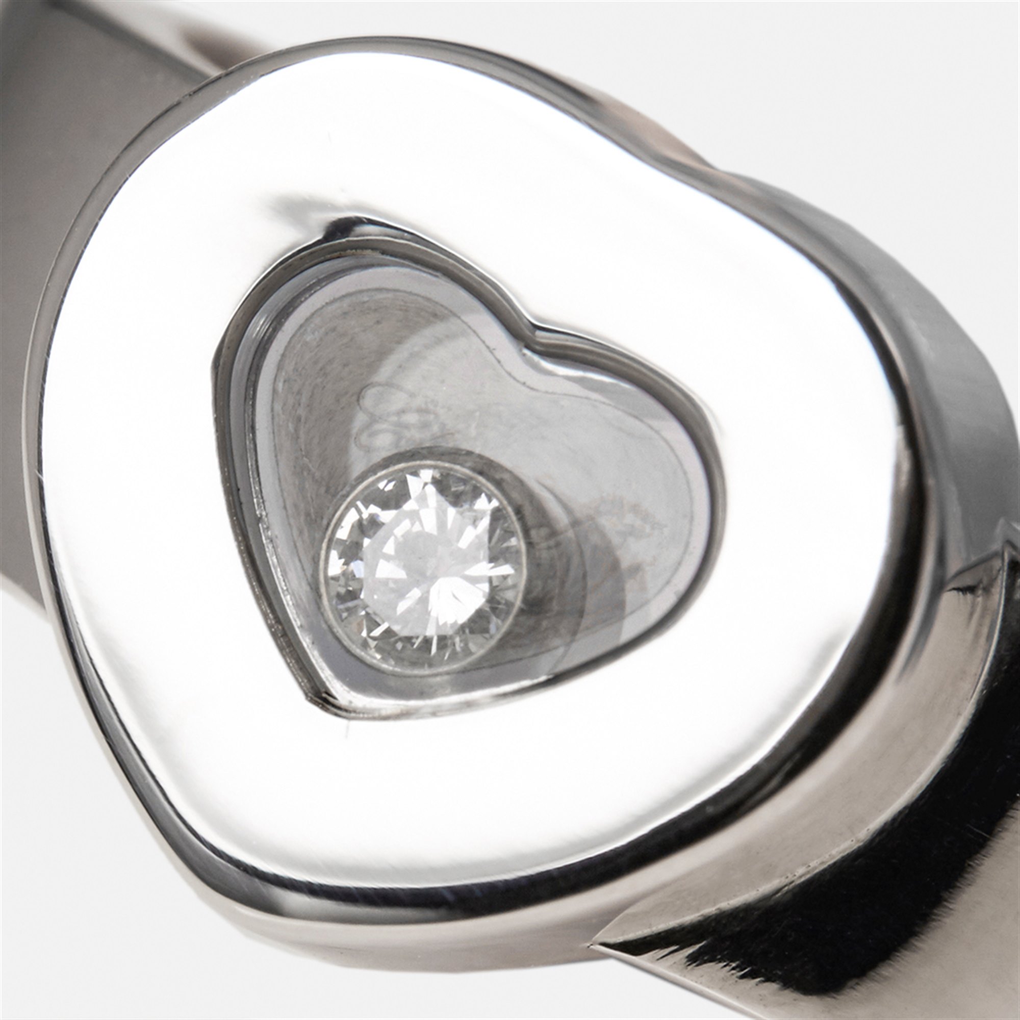Chopard 18k White Gold Heart Happy Diamonds Ring