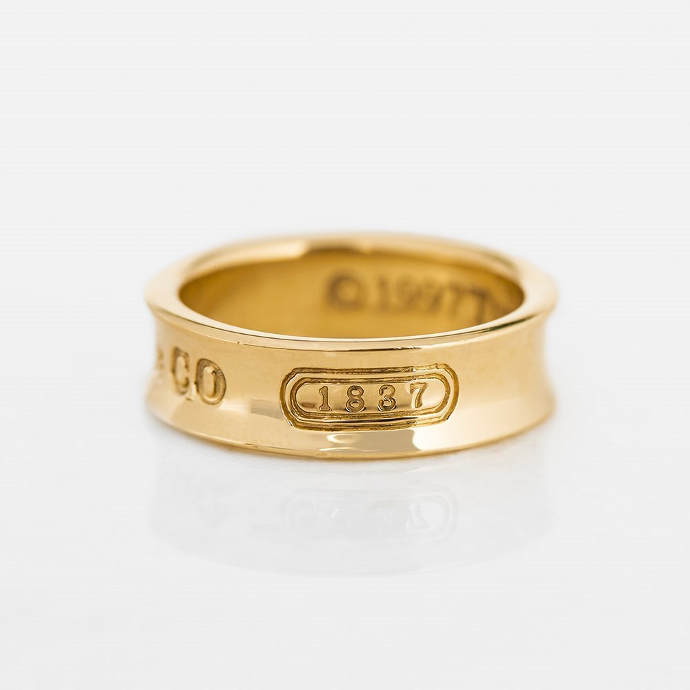 Tiffany & Co. 18k Yellow Gold Tiffany 1837 Ring