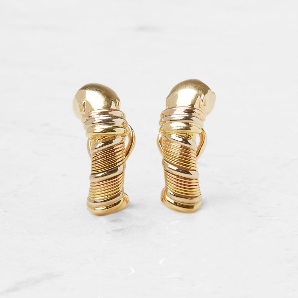 Cartier 18k Yellow Gold Clip-On Panthère Earrings