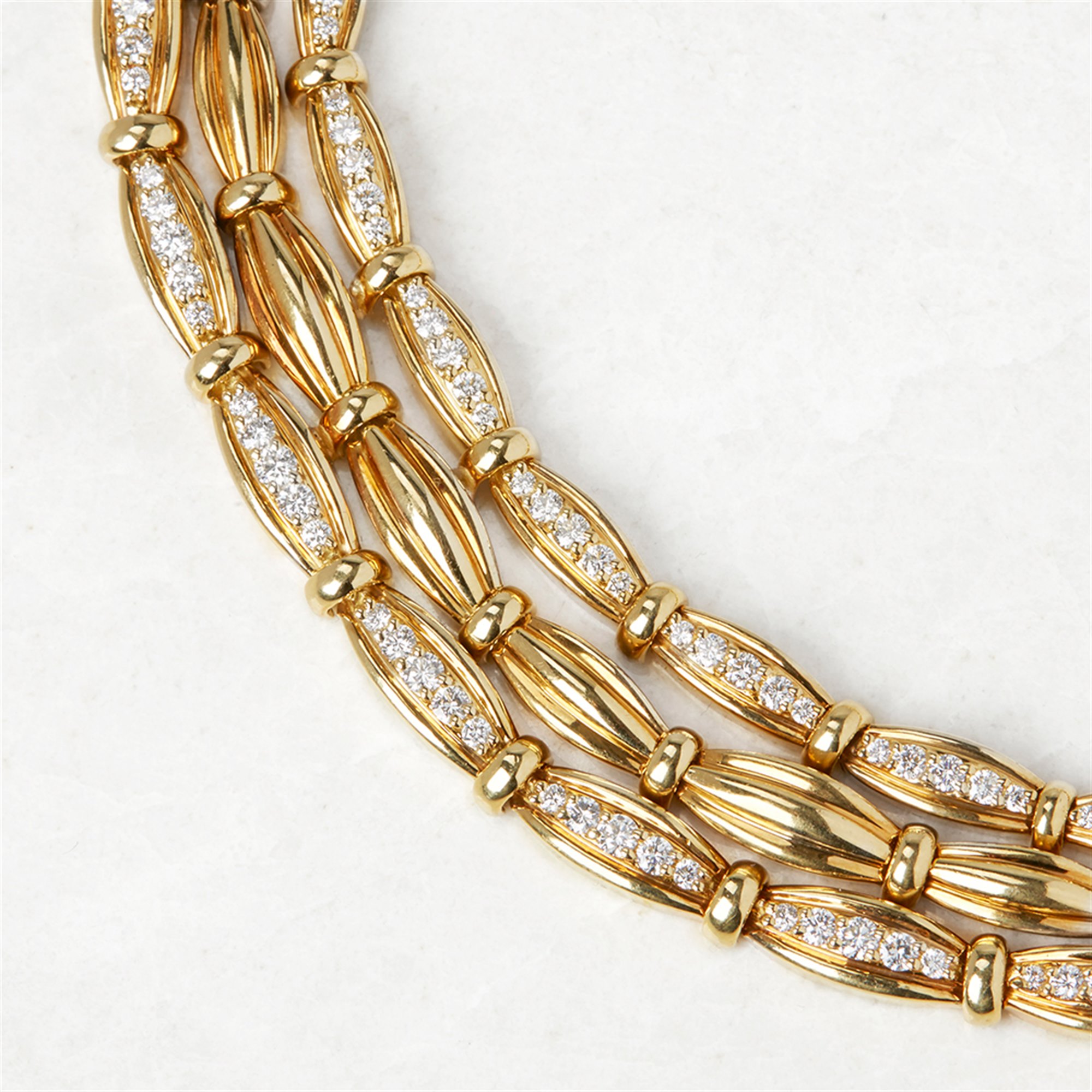 Tiffany & Co. Diamond Vintage Three Strand Necklace