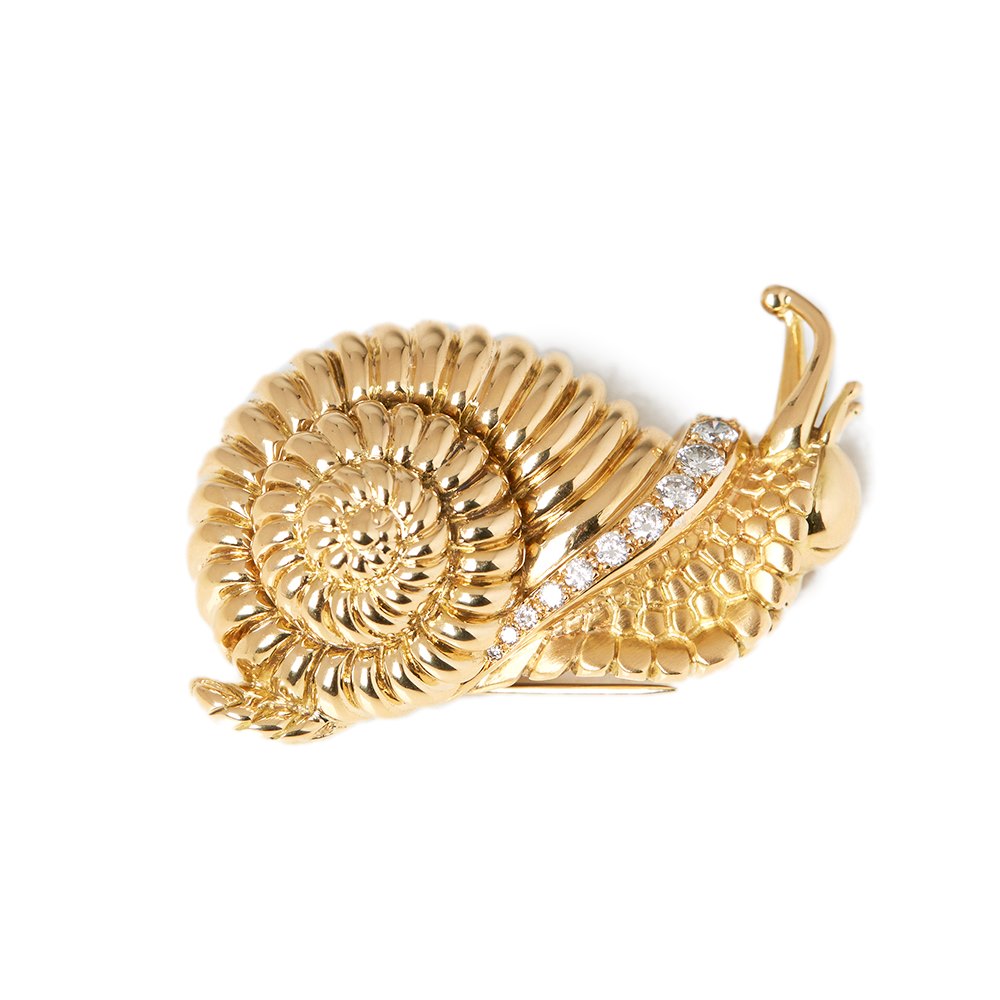 René Boivin Vintage Snail Brooch