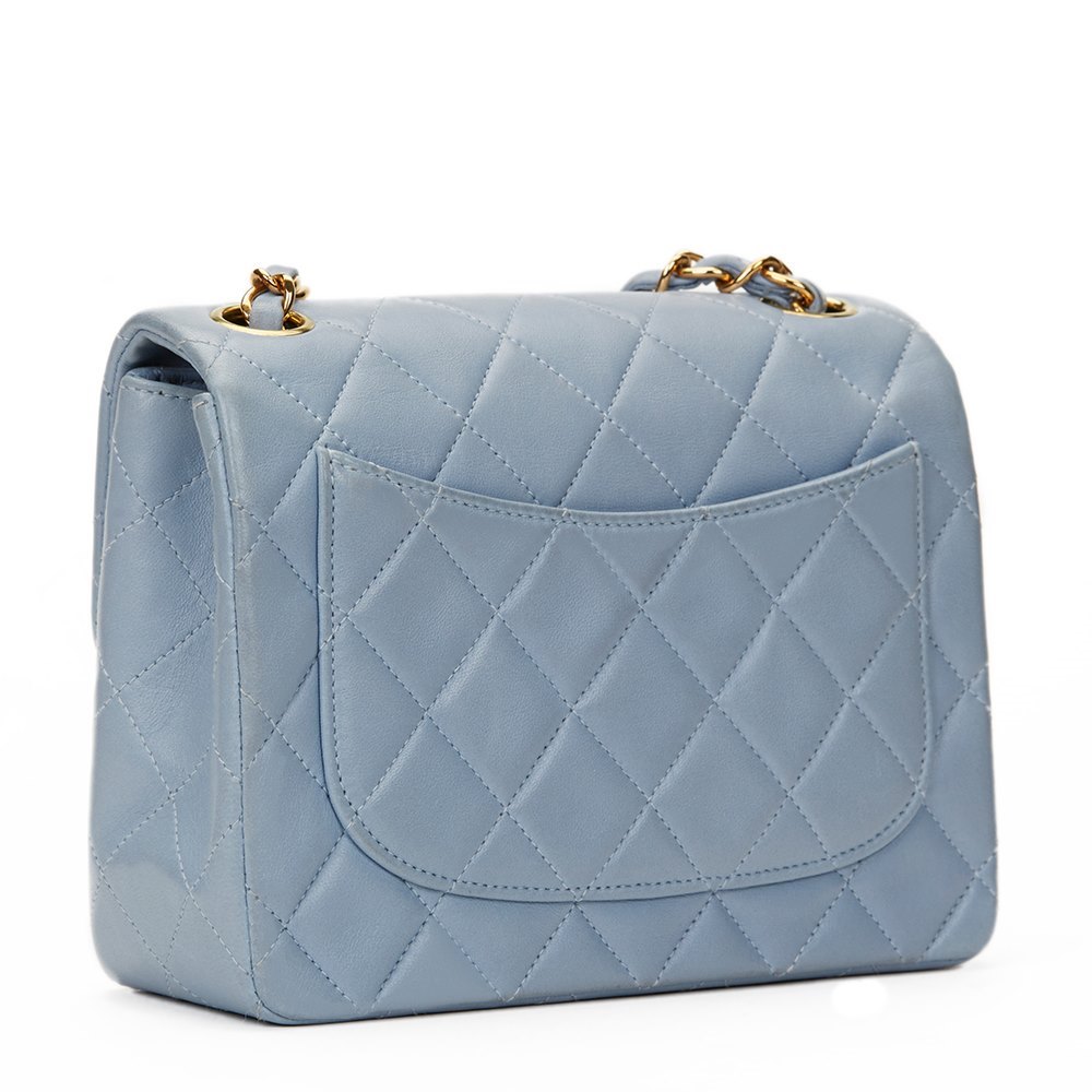 Chanel My Perfect Mini Flap Bag Blue Iridescent Caviar Antique Gold Ha   Madison Avenue Couture