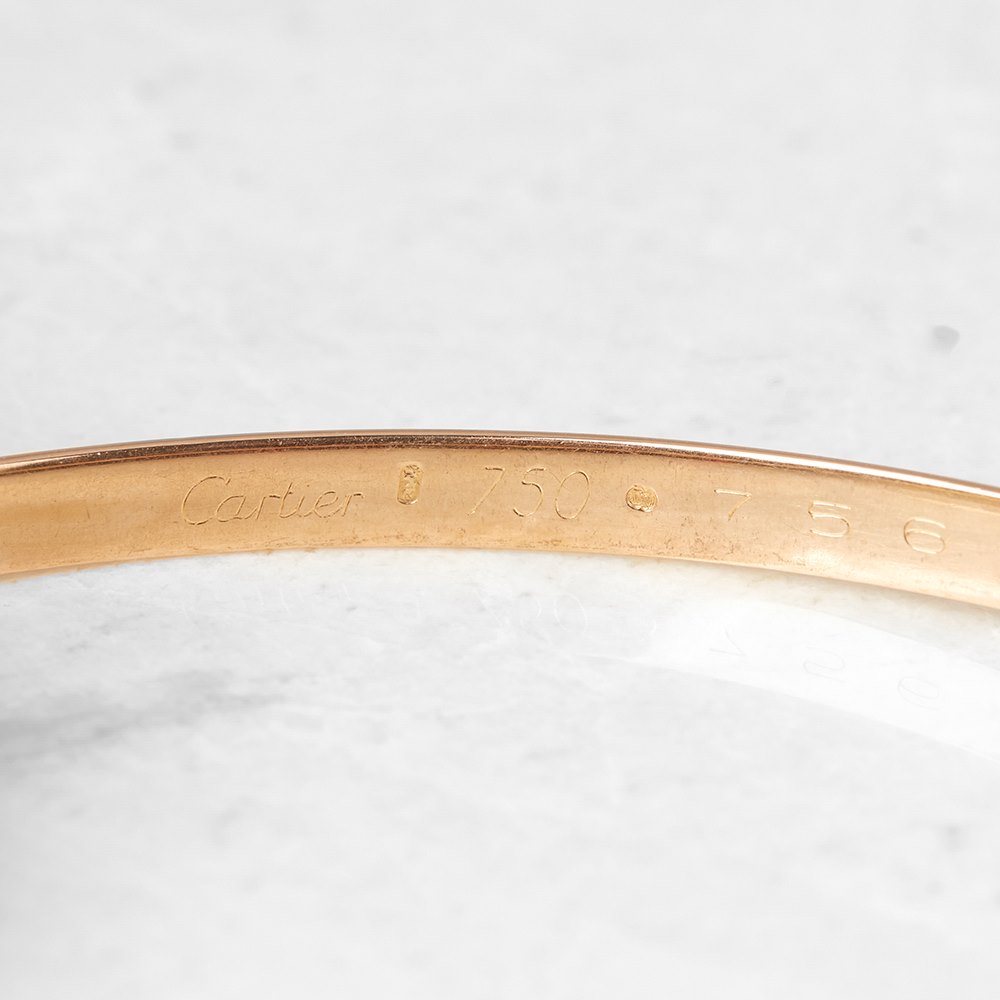 Cartier 18k Yellow, White & Rose Gold Trinity Bracelet