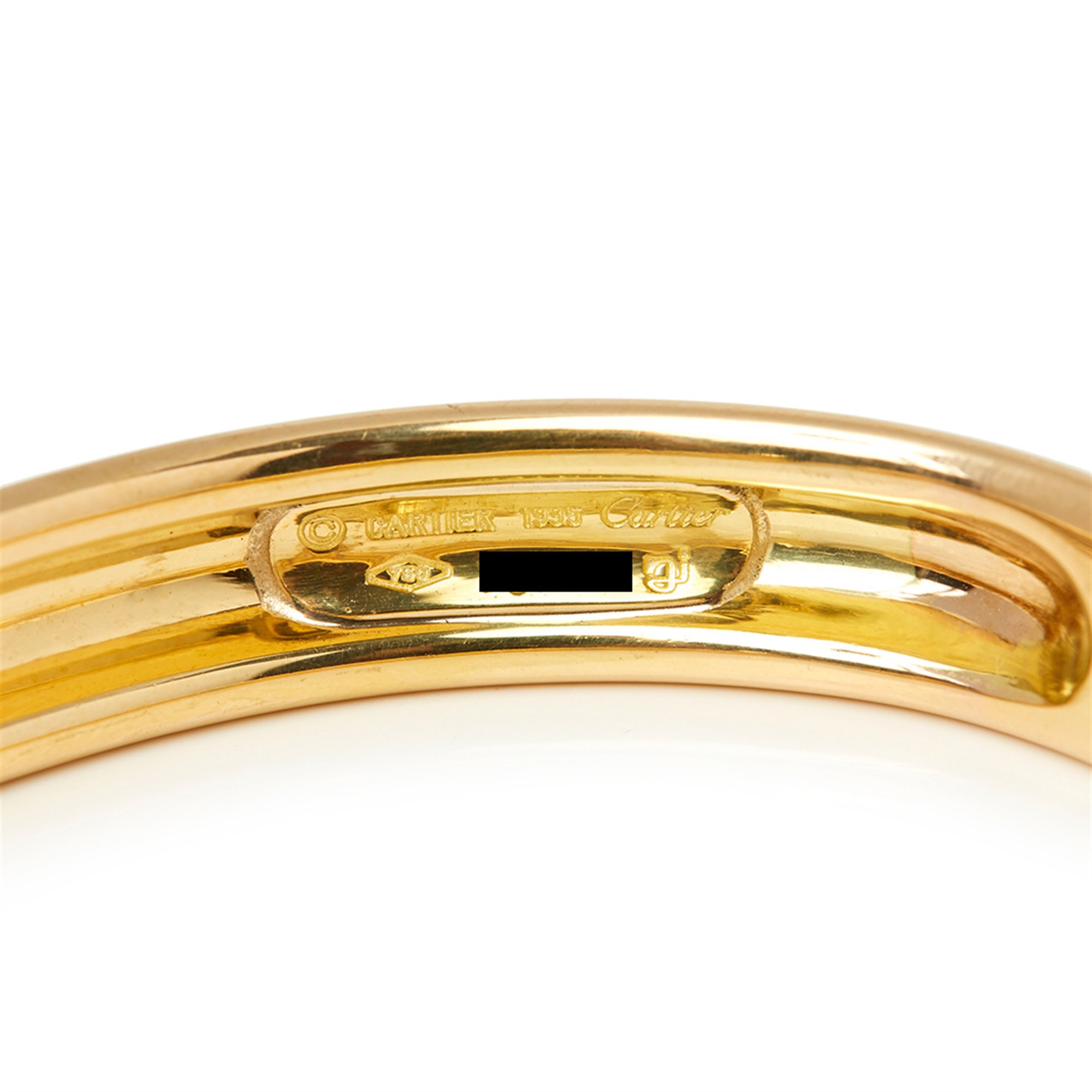 Cartier 18k Yellow Gold Sapphire & Diamond Must De Cartier Bracelet