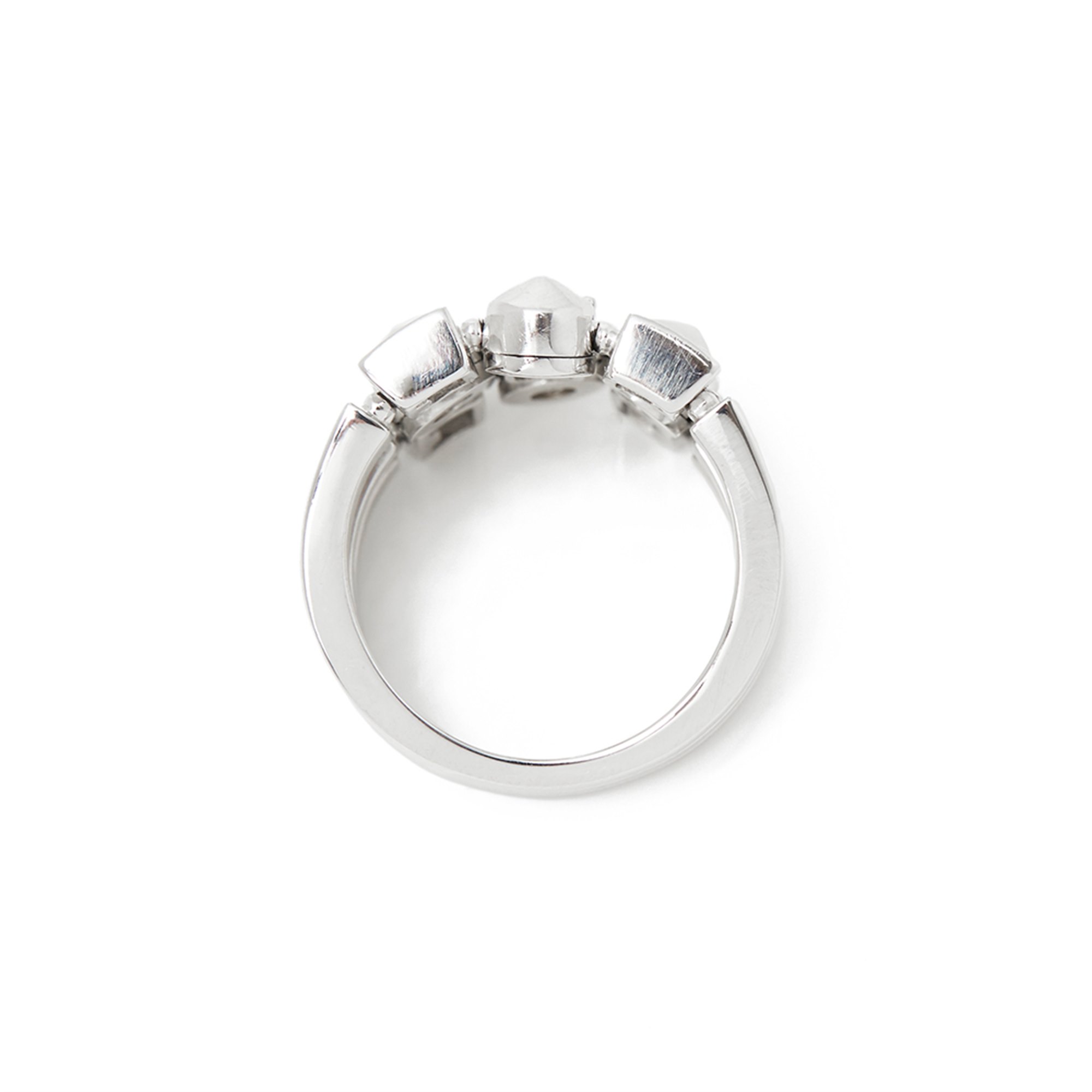 Bulgari 18k White Gold Diamond Lucéa Ring