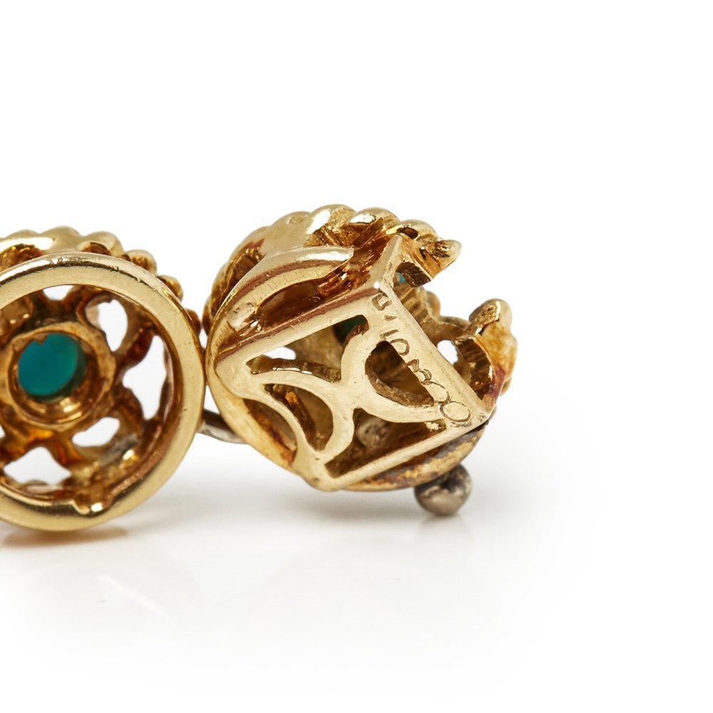 Cartier 18k Yellow Gold Turquoise Bracelet