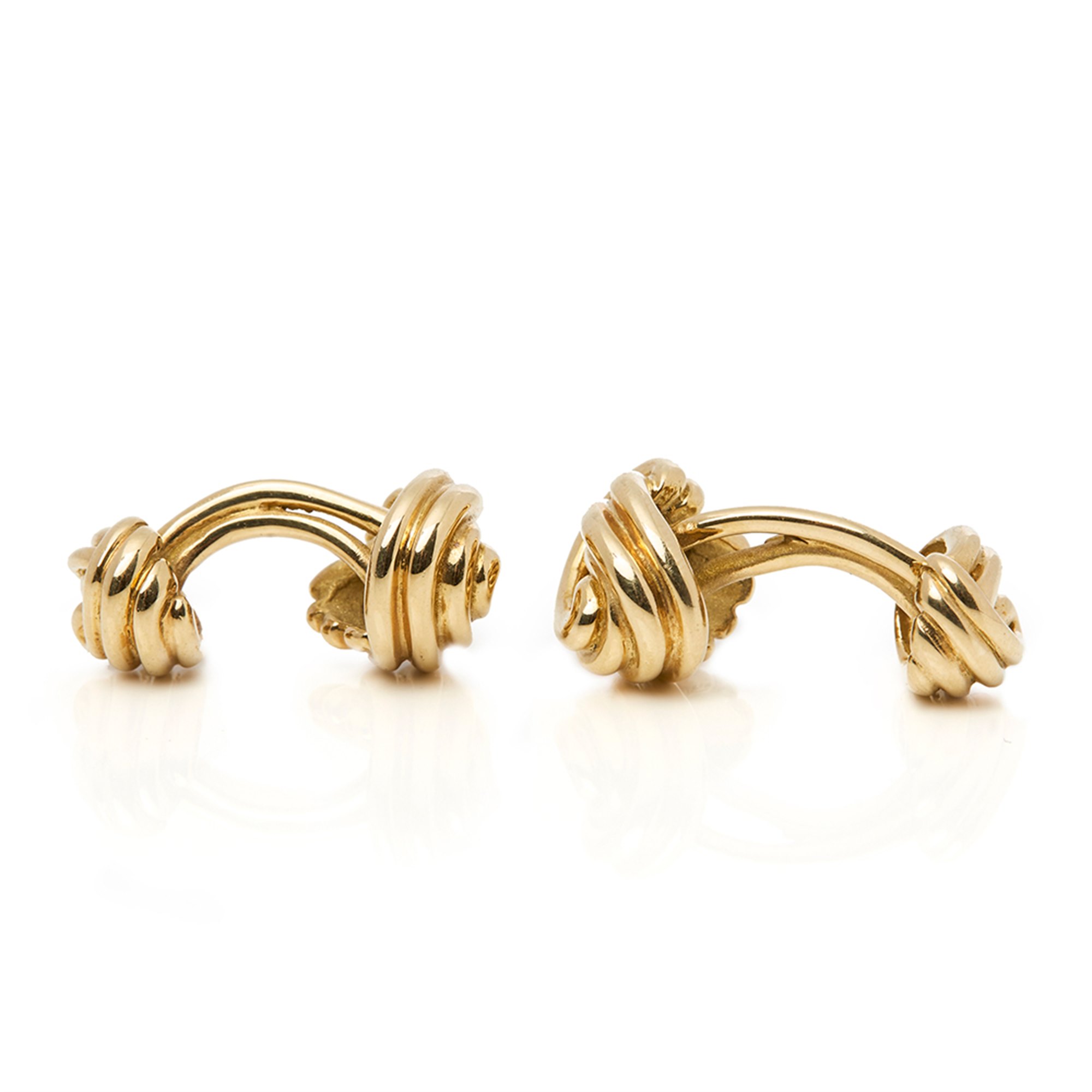 Tiffany & Co. 18k Yellow Gold Knot Cufflinks