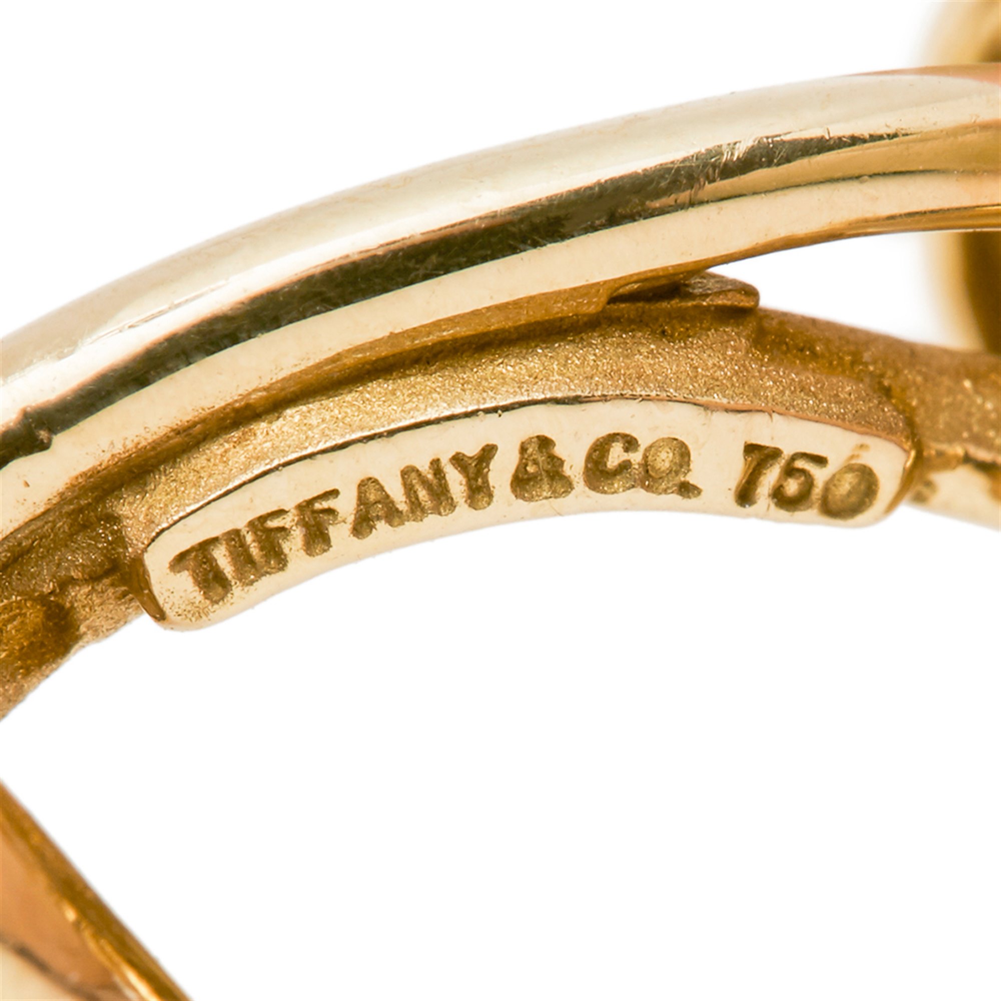 Tiffany & Co. 18k Yellow Gold Knot Cufflinks