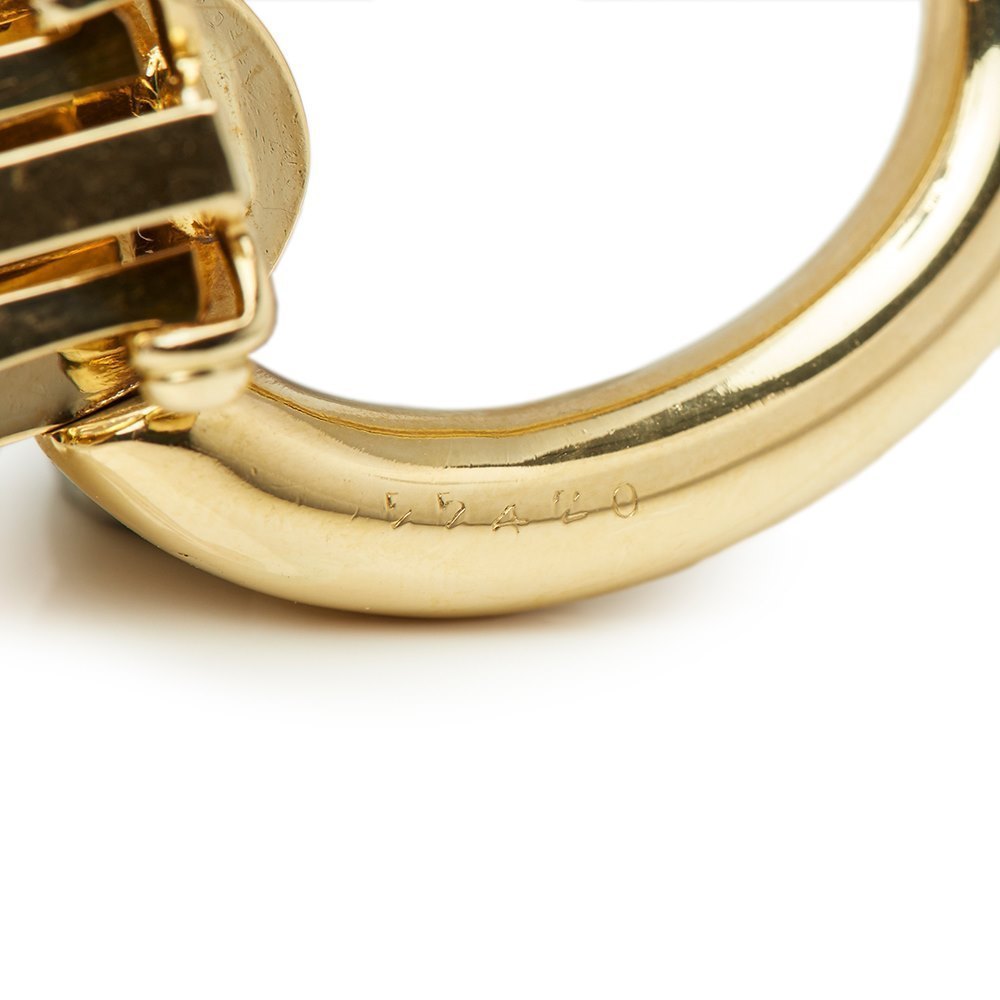 Cartier 18k Yellow Gold Door Knocker Clip-On Earrings