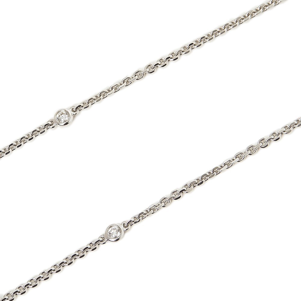 Boodles 18k White Gold Diamond Blossom Necklace