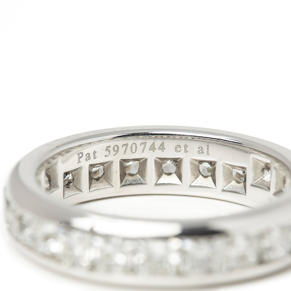 Tiffany & Co. Platinum Full Diamond Eternity Lucida Ring