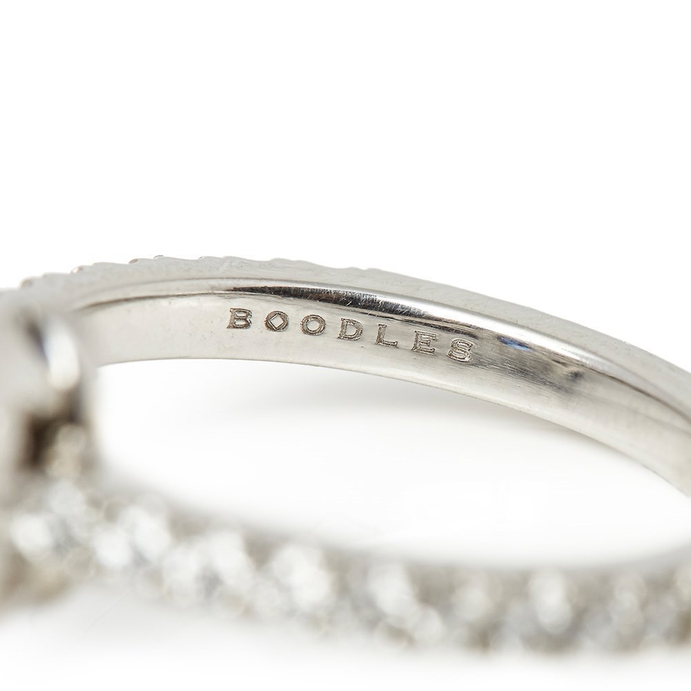 Boodles Platinum Sapphire & Diamond Ring