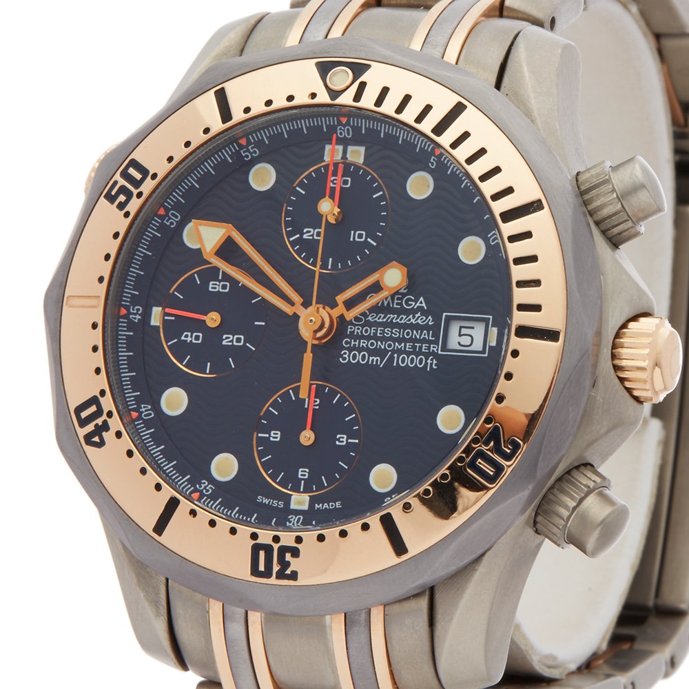 omega seamaster chronograph rose gold
