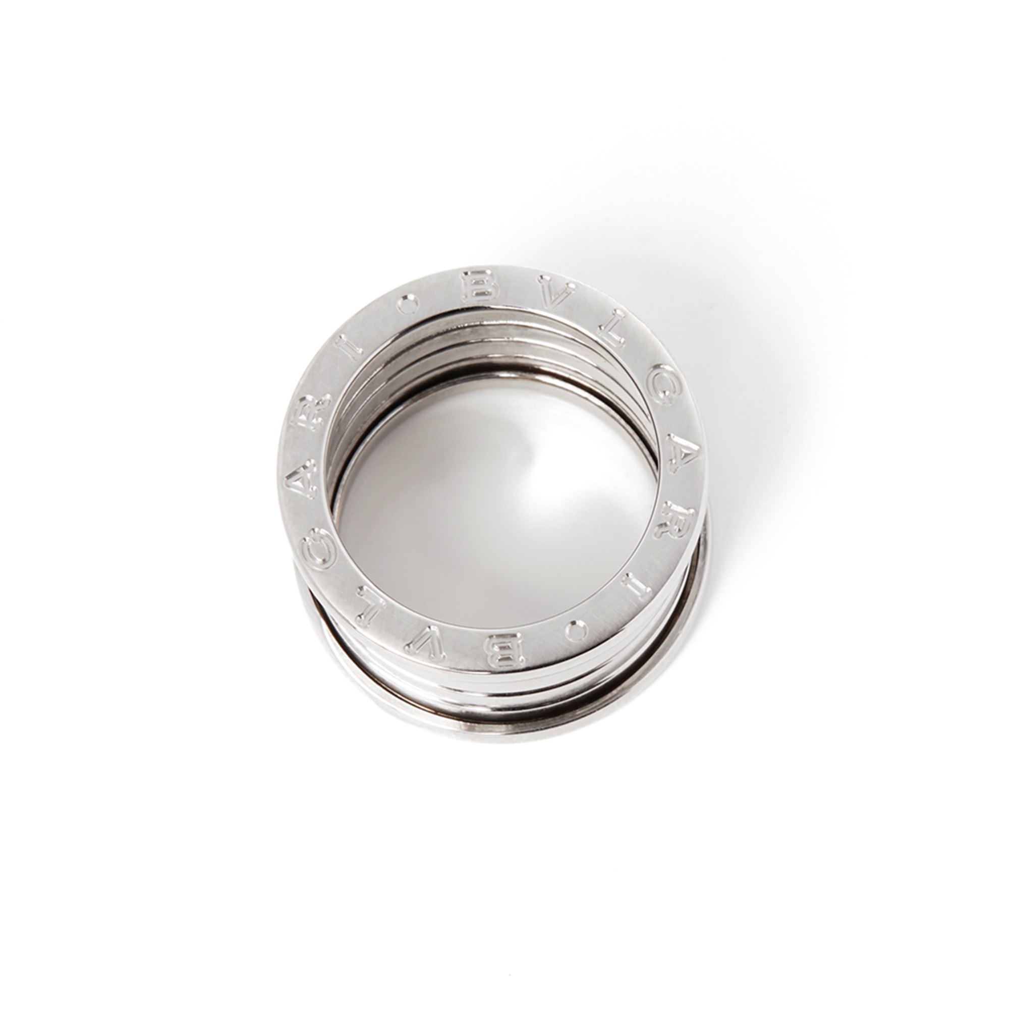 Bulgari 18k White Gold B.Zero 1 Band Ring